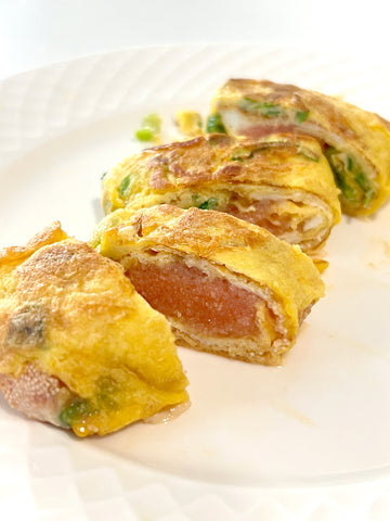 Pollock Roe Omelette (명란 계란말이) – A Simple Healthy Meal