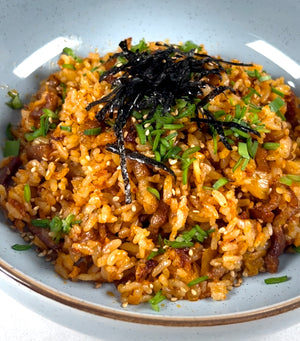 Deliciously Easy Kimchi Fried Rice with Pork Belly