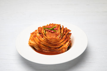 korean kimchi made with napa cabage