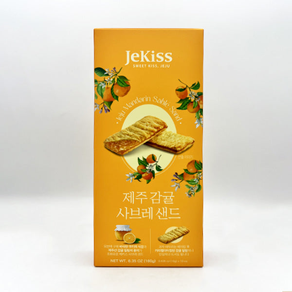 Jeju Mandarin Sablé Cookie 제주 감귤 사브레 샌드 6.35oz (180g)