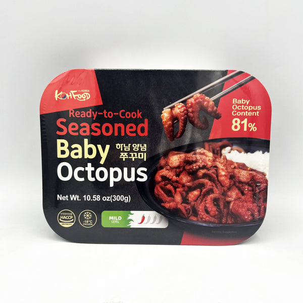 For Stir-Fry: Seasoned Baby Octopus (양념 쭈꾸미) 10.58oz (300g)