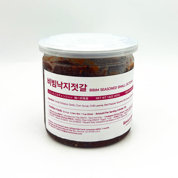 Bibim Seasoned Small Octopus Jeotgal 비빔낙지젓갈 14oz. (400g)