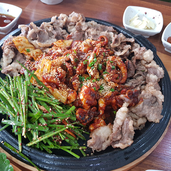 korean beef brisket 쭈꾸미 차돌박이