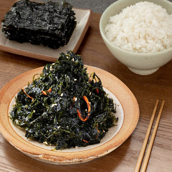 JEJU Seasoned Green Laver 제주 녹차 파래무침 12.34oz. (350g)